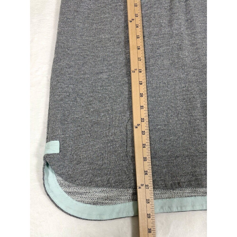 Vineyard Vines Womens L 1/4 Zip Pullover Oversized Gray Pouch Pocket Sweatshirt - Picture 5 of 5